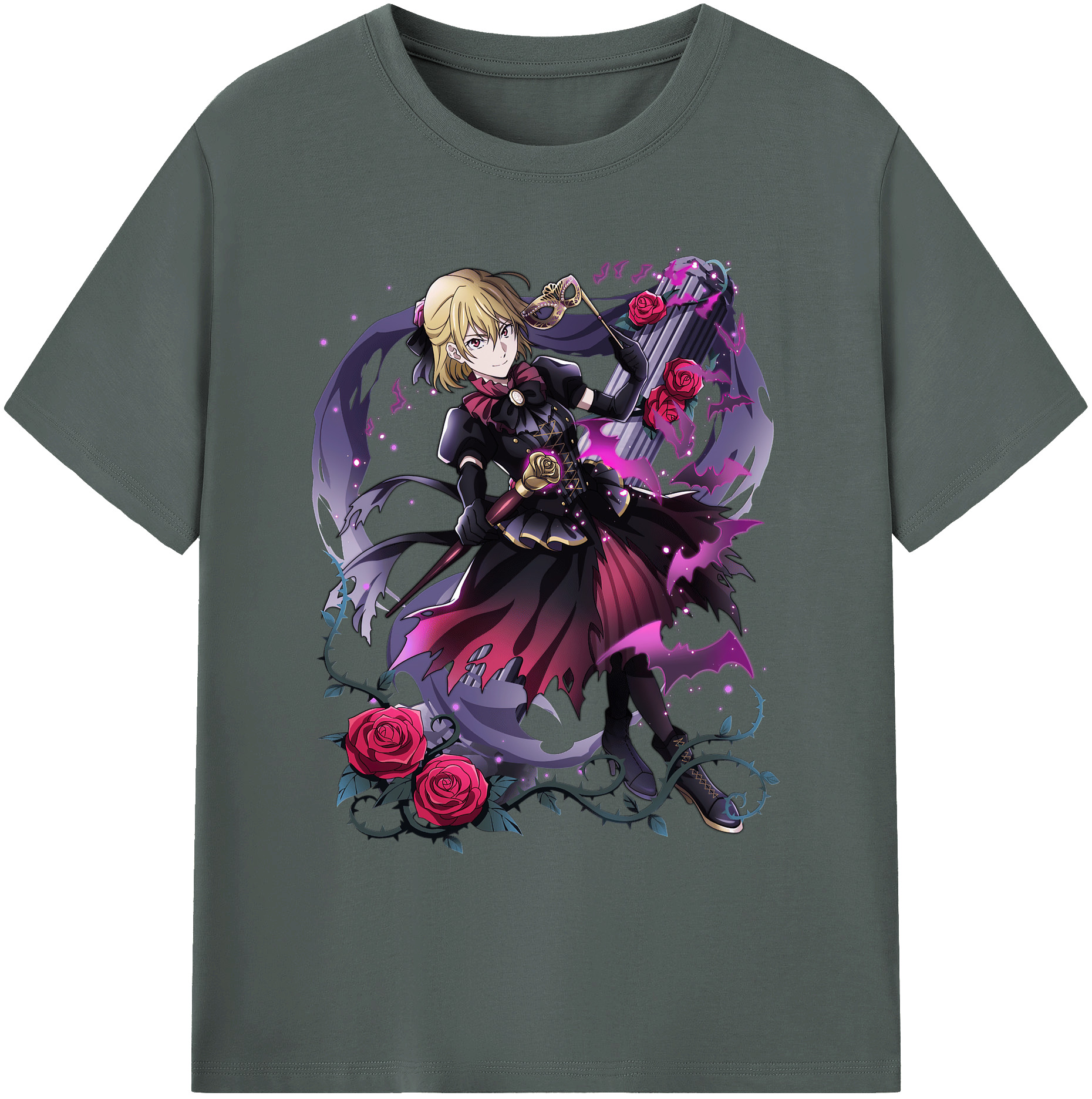 （画像用） 文豪ストレイドッグス Bungo Stray Dogs 綿100％ メンズ半袖Tシャツ｜肌触りやわらか＆通気性